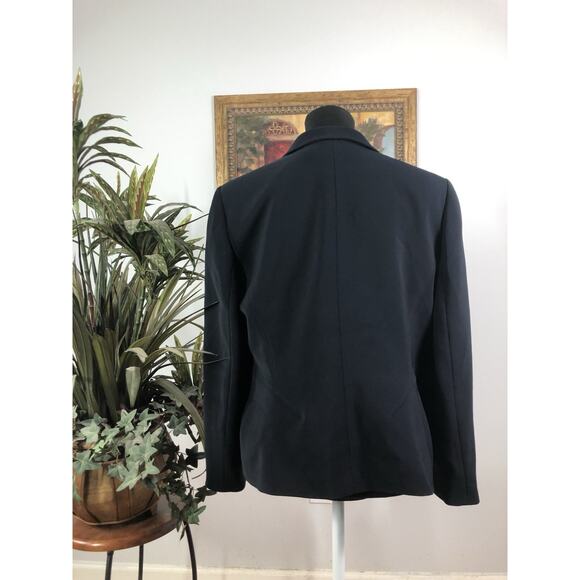 Le Suit Essentials Women Jacket 3 Buttons Front Office Siren Preppy Size 12P - Picture 3 of 11